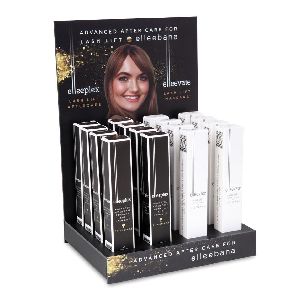 ELLEEPLEX & ELLEEVATE DISPLAY WITH 16CT MASCARA